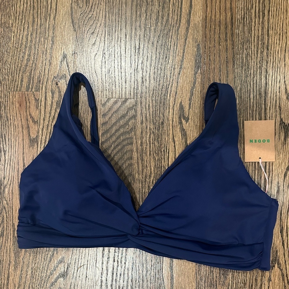NWT Boden navy bikini top